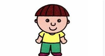 小男孩简笔画