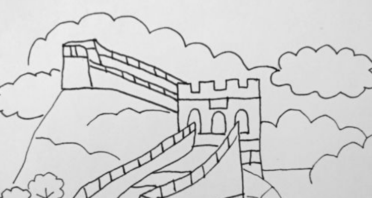 长城简笔画