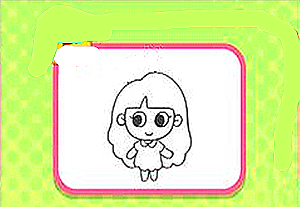 抖音上Q版小女孩简笔画