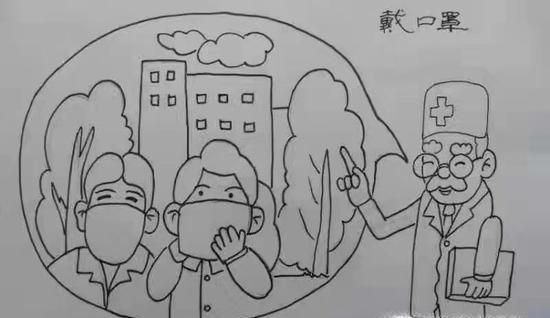 防治新型冠状病毒儿童画怎么画?