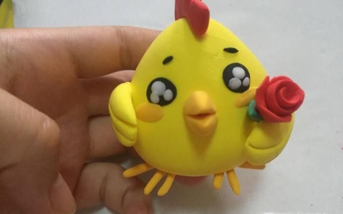 如何用超轻做个的小黄鸡?